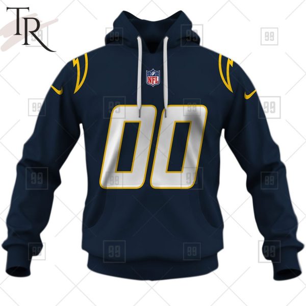 Personalized NFL Los Angeles Chargers Jersey Alternate 02 Jersey Hoodie 2223