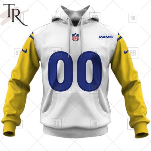 Personalized NFL Los Angeles Rams Alternate Jersey Hoodie 2223