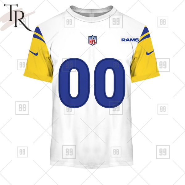 Personalized NFL Los Angeles Rams Alternate Jersey Hoodie 2223