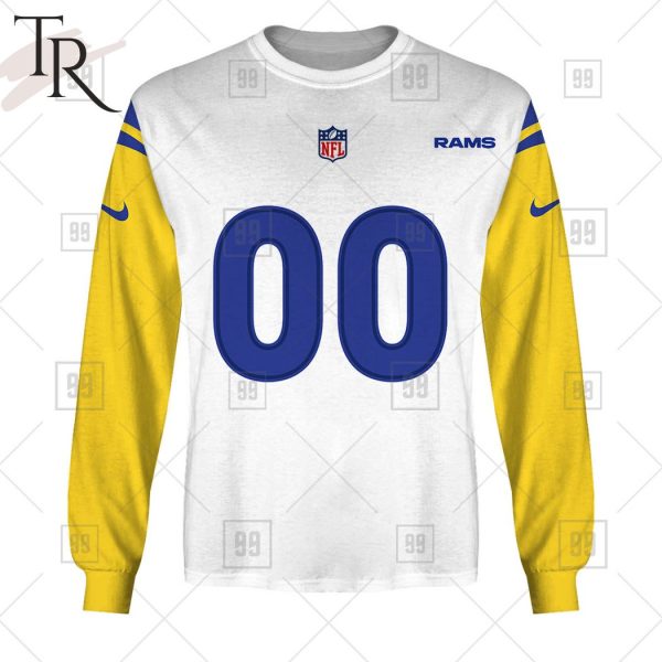 Personalized NFL Los Angeles Rams Alternate Jersey Hoodie 2223