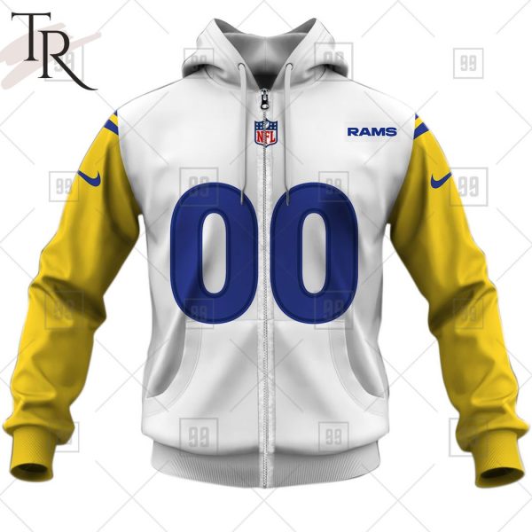 Personalized NFL Los Angeles Rams Alternate Jersey Hoodie 2223