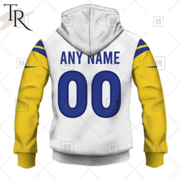 Personalized NFL Los Angeles Rams Alternate Jersey Hoodie 2223