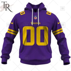 Personalized NFL Minnesota Vikings Alternate Jersey Hoodie 2223