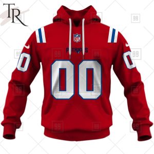 Personalized NFL New England Patriots Alternate Jersey Hoodie 2223