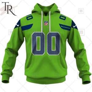 Personalized NFL Seattle Seahawks Alternate 02 Jersey Hoodie 2223