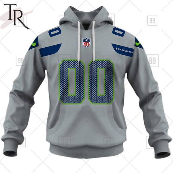 Personalized NFL Seattle Seahawks Alternate Jersey Hoodie 2223