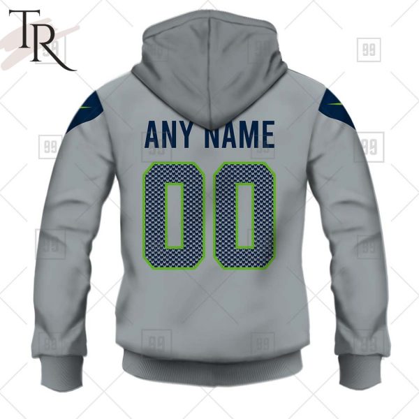 Personalized NFL Seattle Seahawks Alternate Jersey Hoodie 2223