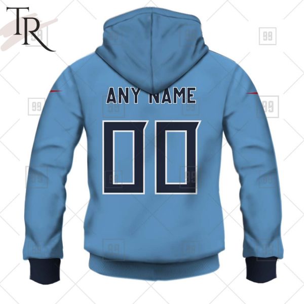 Personalized NFL Tennessee Titans Alternate Jersey Hoodie 2223