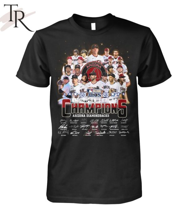 2023 ALCS American League Champions Arizona Diamondbacks Signature T-Shirt