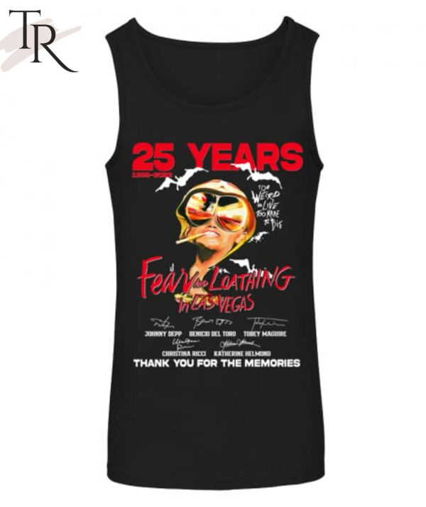 25 Years 1998 – 2023 Fear and Loathing in Las Vegas Thank You For The Memories T-Shirt