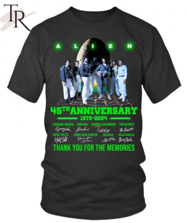 Alien 45th Anniversary 1979 – 2024 Thank You For The Memories T-Shirt