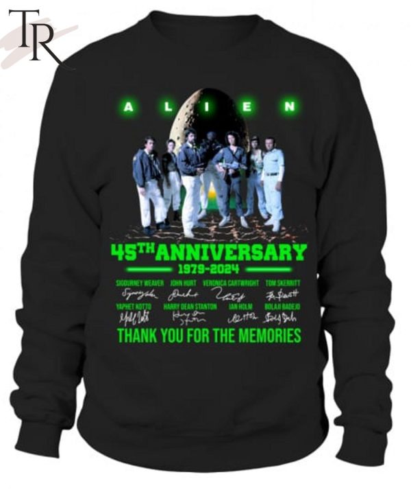 Alien 45th Anniversary 1979 – 2024 Thank You For The Memories T-Shirt