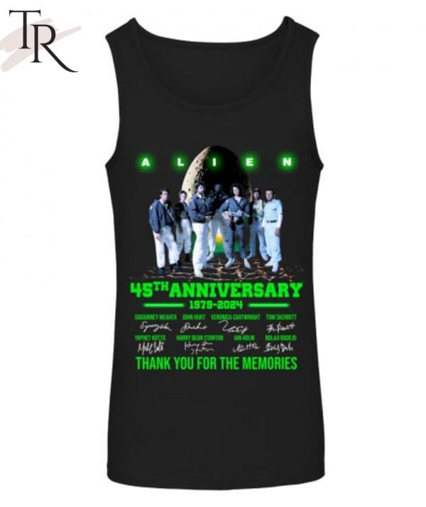 Alien 45th Anniversary 1979 – 2024 Thank You For The Memories T-Shirt