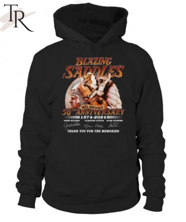 Blazing Saddles Mel Brooks 50th Anniversary 1974 – 2024 Thank You For The Memories T-Shirt