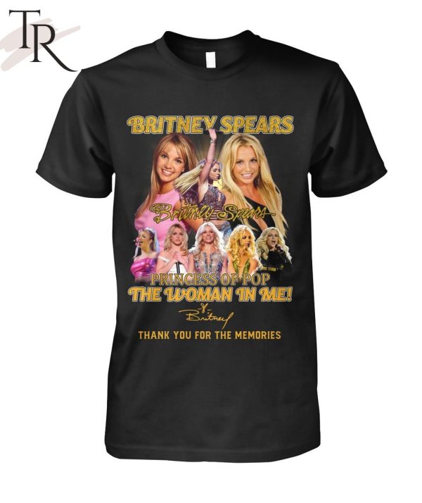 Britney Spears Princess Of Pop The Woman In Me Thank You For The Memories T-Shirt