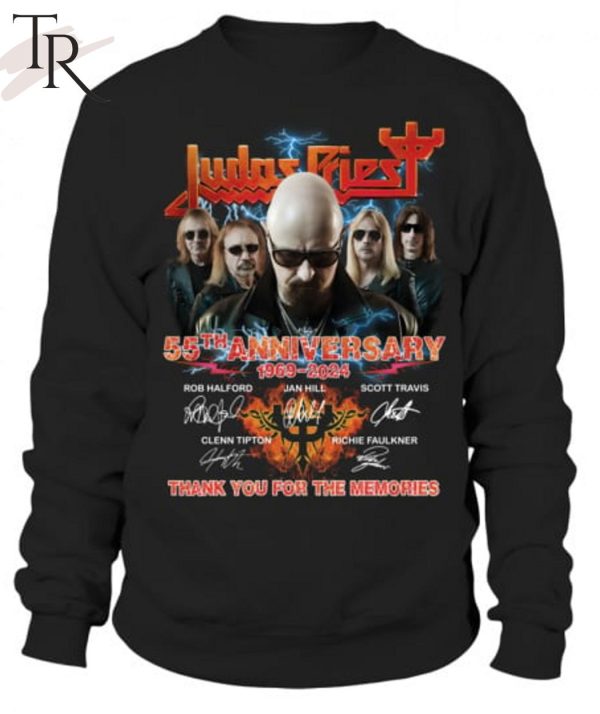 Judas Priest 55th Anniversary 1969 – 2024 Thank You For The Memories T-Shirt