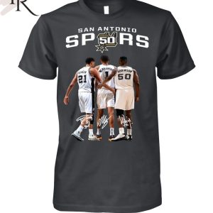 San Antonio Spurs Duncan And Wembanyama And Robinson Signature T-Shirt