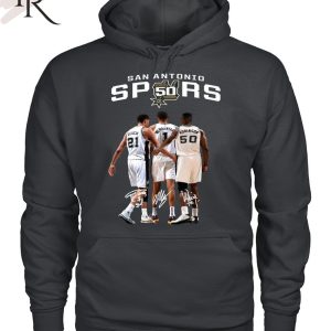 San Antonio Spurs Duncan And Wembanyama And Robinson Signature T-Shirt