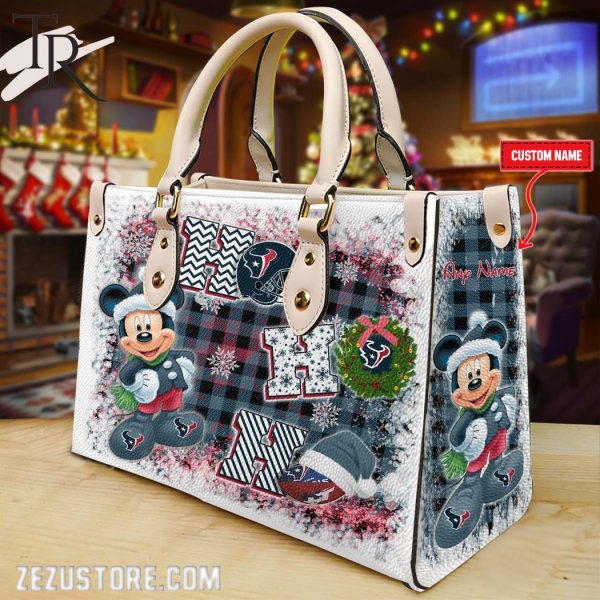 NFL Houston Texans Mickey Ho Ho Ho Hand Bag