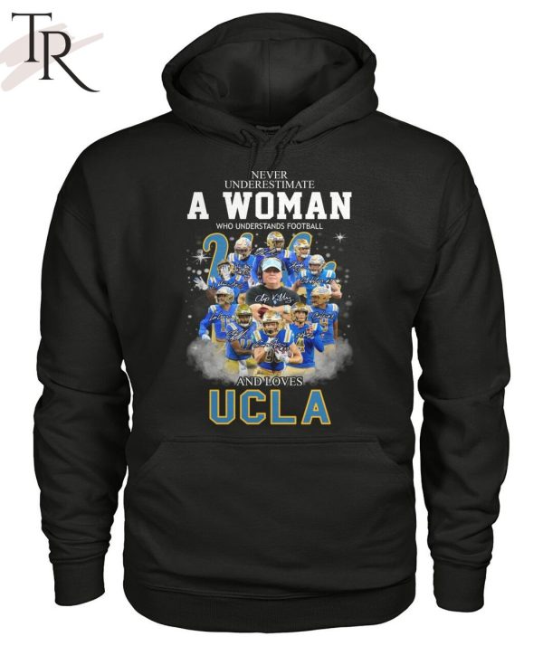 Never Underestimate A Woman Who Understands Football And Loves UCLA T-Shirt