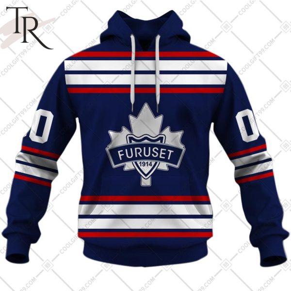 Personalized Furuset Ishockey 2324 Home Jersey Style Hoodie