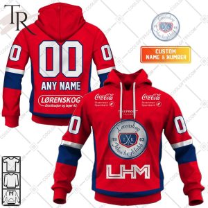 Personalized Valerenga Ishockey 2324 Home Jersey Style Hoodie