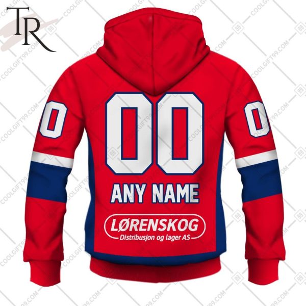 Personalized Lorenskog IK 2324 Home Jersey Style Hoodie