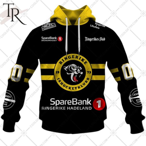 Personalized Ringerike Panthers 2324 Home Jersey Style Hoodie