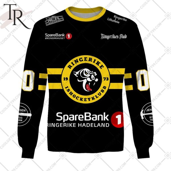 Personalized Ringerike Panthers 2324 Home Jersey Style Hoodie