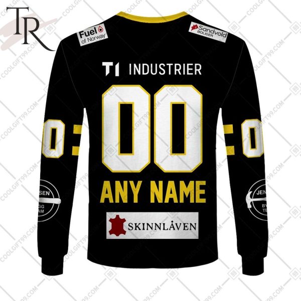 Personalized Ringerike Panthers 2324 Home Jersey Style Hoodie