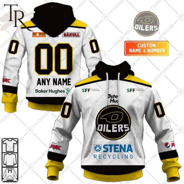 Personalized Stavanger Oilers 2324 Home Jersey Style Hoodie