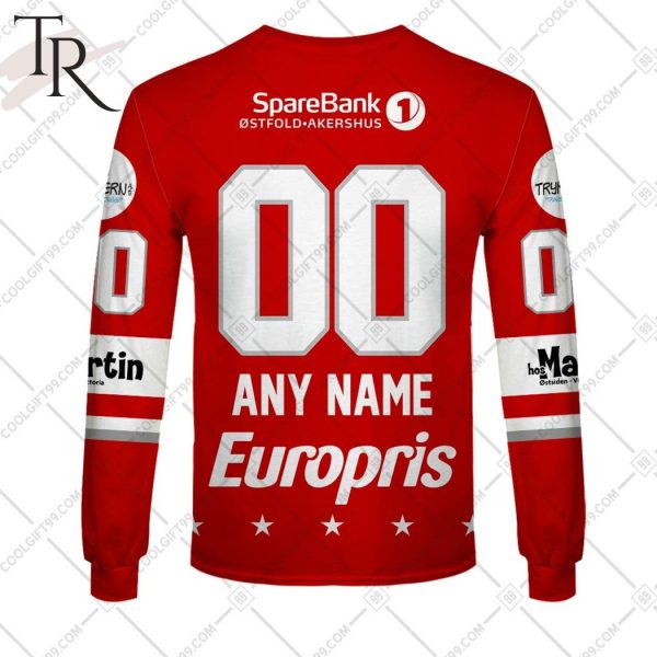 Personalized Stjernen Hockey 2324 Home Jersey Style Hoodie