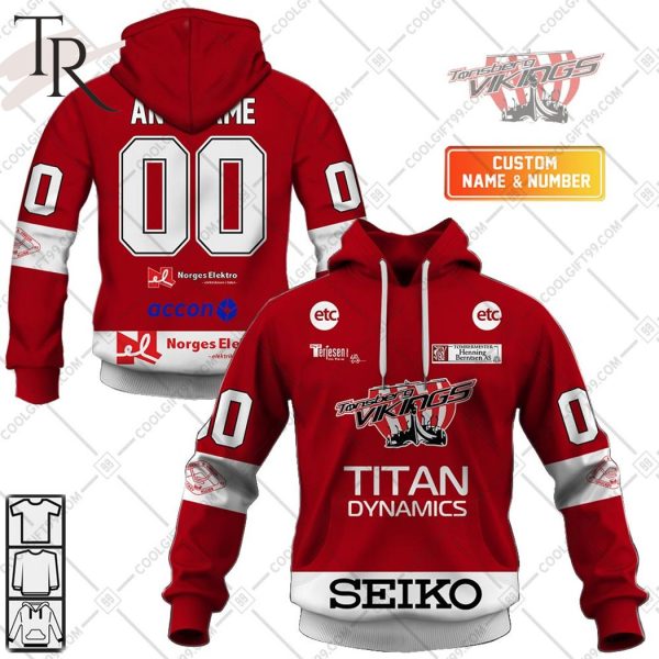 Personalized Tonsberg Vikings 2324 Home Jersey Style Hoodie