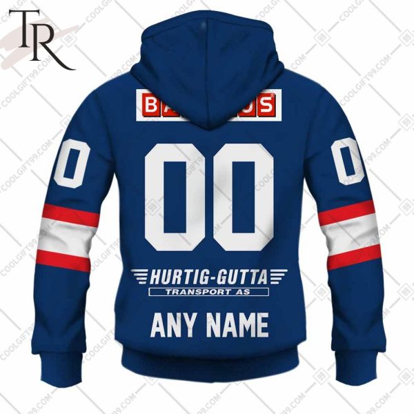 Personalized Valerenga Ishockey 2324 Home Jersey Style Hoodie