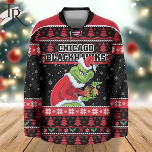 NHL Chicago Blackhawks Grinch Hockey Jersey