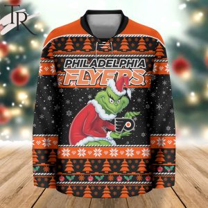 NHL Philadelphia Flyers Grinch Hockey Jersey