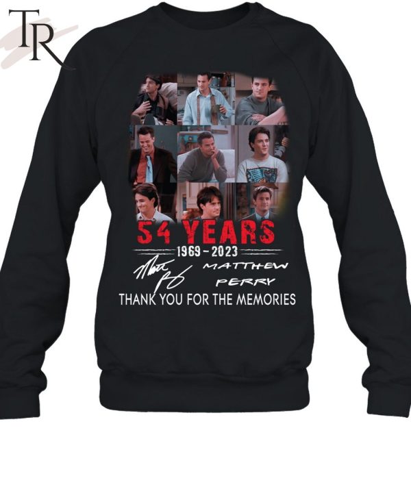 54 Years 1969 – 2023 Matthew Perry Thank You For The Memories Unisex T-Shirt