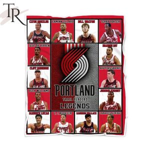 NBA Portland Trail Blazers Legends Fleece Blanket