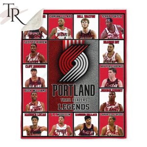 NBA Portland Trail Blazers Legends Fleece Blanket