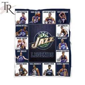 NBA Utah Jazz Legends Fleece Blanket