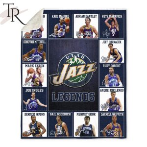 NBA Utah Jazz Legends Fleece Blanket