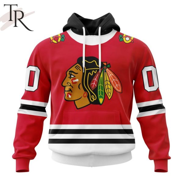 NHL Chicago Blackhawks Personalized 2023 Home Kits Hoodie