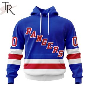 NHL New York Rangers Personalized 2023 Home Kits Hoodie