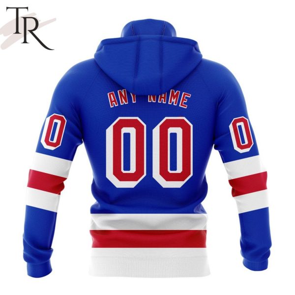 NHL New York Rangers Personalized 2023 Home Kits Hoodie