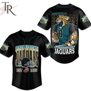 Jacksonville Jaguars Est 1993 Baseball Jersey