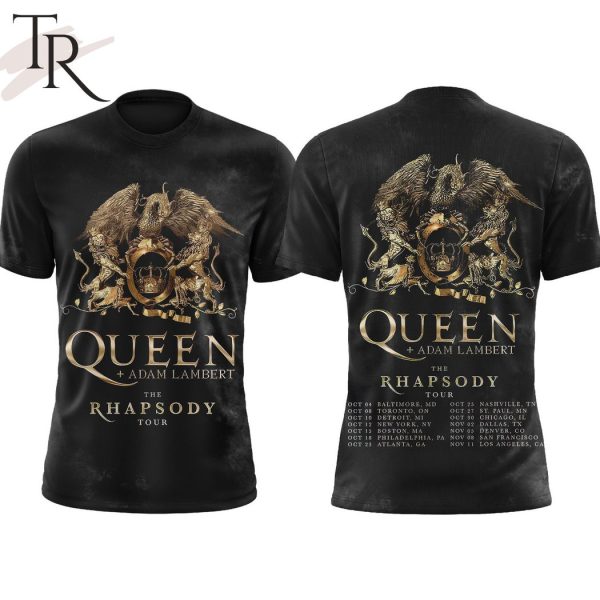 Queen +Adam Lambert The Rhapsody Tour 3D Hoodie