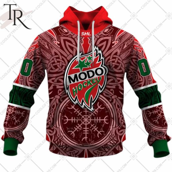 Personalized SHL Modo Hockey Special Viking Design Hoodie
