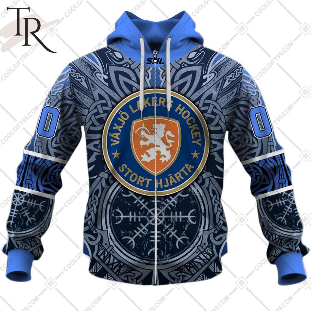 Personalized SHL Vaxjo Lakers Special Viking Design Hoodie