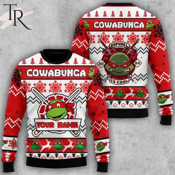 Custom Name Cowabunga Raphael Is Cool TMNT Sweater Christmas