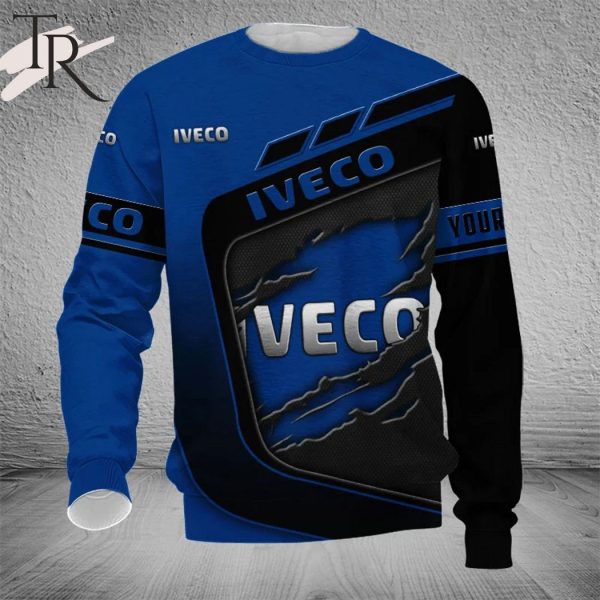 Personalized Iveco Broken Wall Logo Design Trucks Hoodie